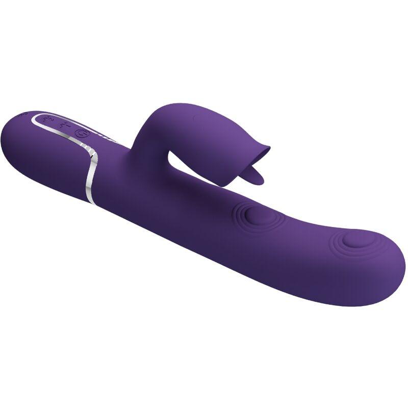 BONITO AMOR VIBRADOR DE COELHO COM LAMBIDA ROXO