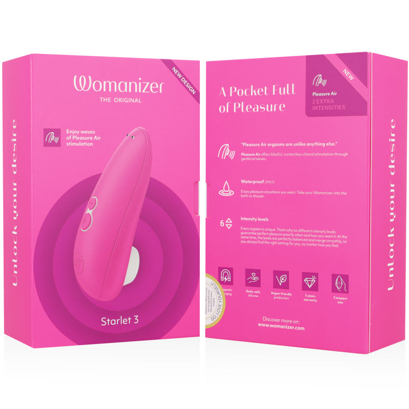 WOMANIZER STARLET 3 ESTIMULADOR CLITORIAL ROSA