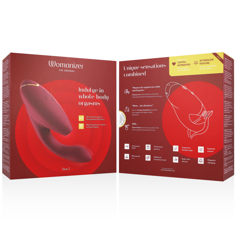 WOMANIZER DUO 2 ESTIMULADOR BORDEAUX