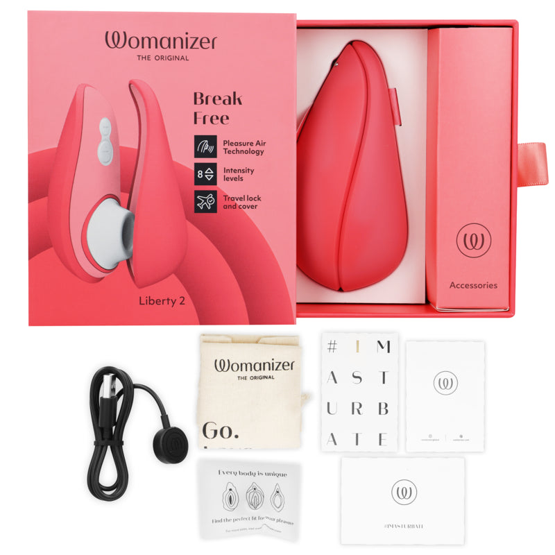 WOMANIZER LIBERTY 2 ESTIMULADOR DE CLITORIS SUCKER ROSA