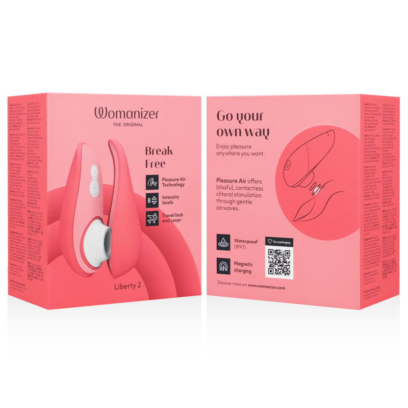 WOMANIZER LIBERTY 2 ESTIMULADOR DE CLITORIS SUCKER ROSA