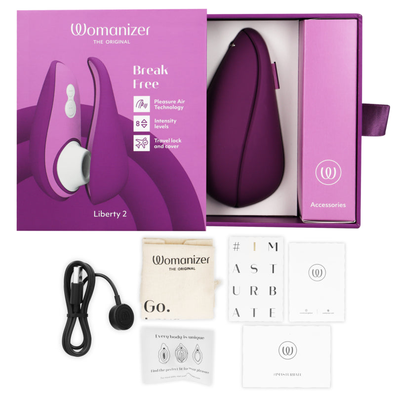 WOMANIZER LIBERTY 2 ESTIMULADOR DE CLITORIS SUCKER VIOLETA