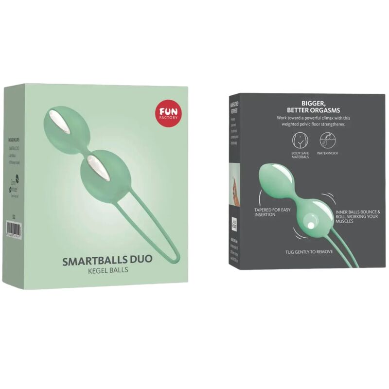 FUN FACTORY SMARTBALLS PELVIC BALLS DUO BRANCO PISTACHIO