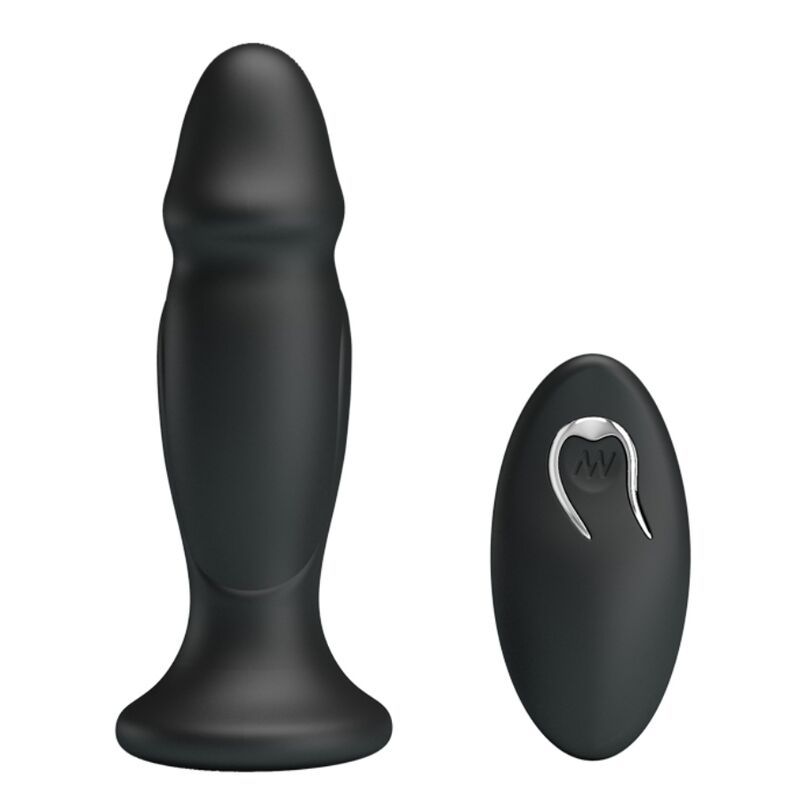 MR PLAY PLUG ANAL COM CONTROLE REMOTO VIBRAO PRETO