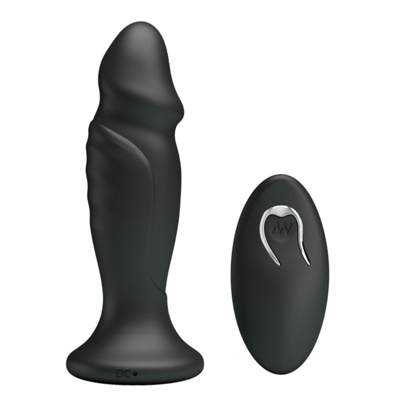 MR PLAY PLUG ANAL COM CONTROLE REMOTO VIBRAO PRETO