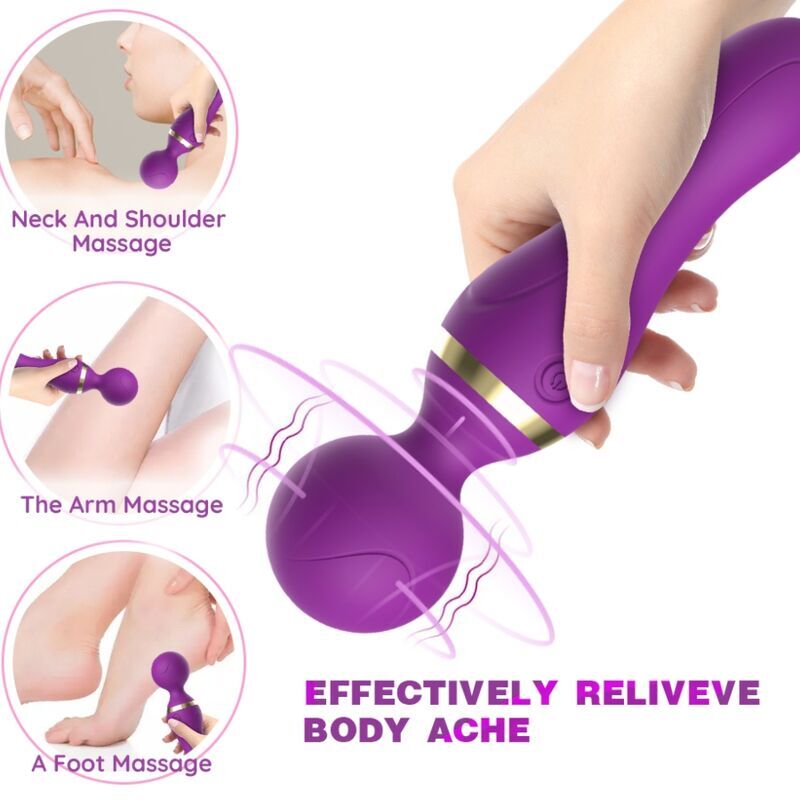 ARMONY MASSAGER E VIBRADOR FREEZA CABECA SUPER FLEXiVEL ROXO