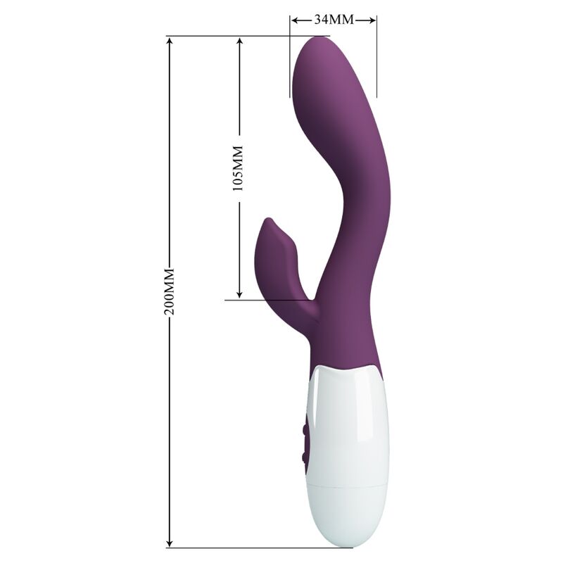 PRETTY LOVE VIBRADOR G SPOT BRILHANTE ROXO