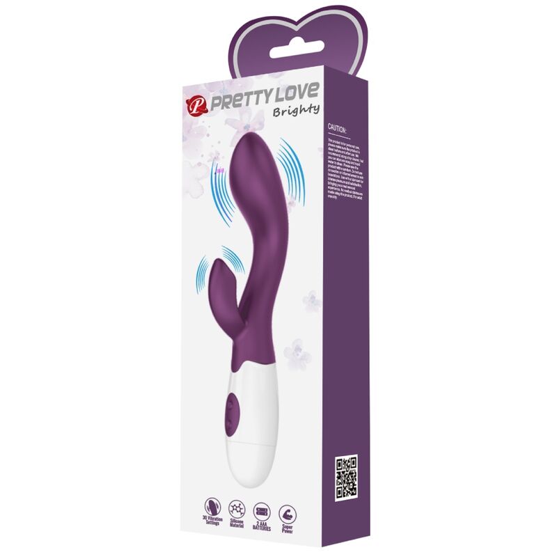 PRETTY LOVE VIBRADOR G SPOT BRILHANTE ROXO