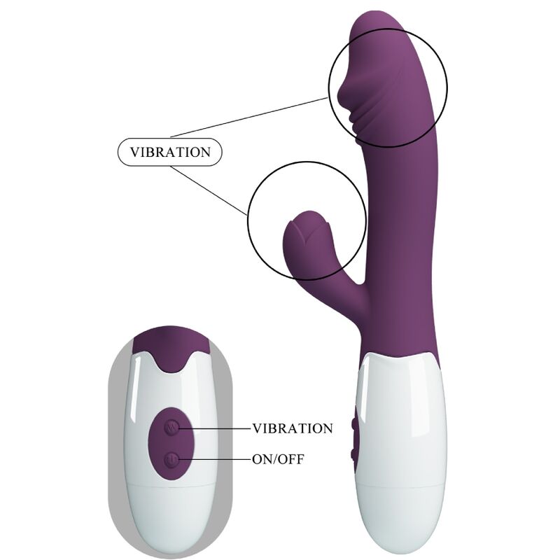 PRETTY LOVE VIBRADOR SNAPPY G SPOT ROXO