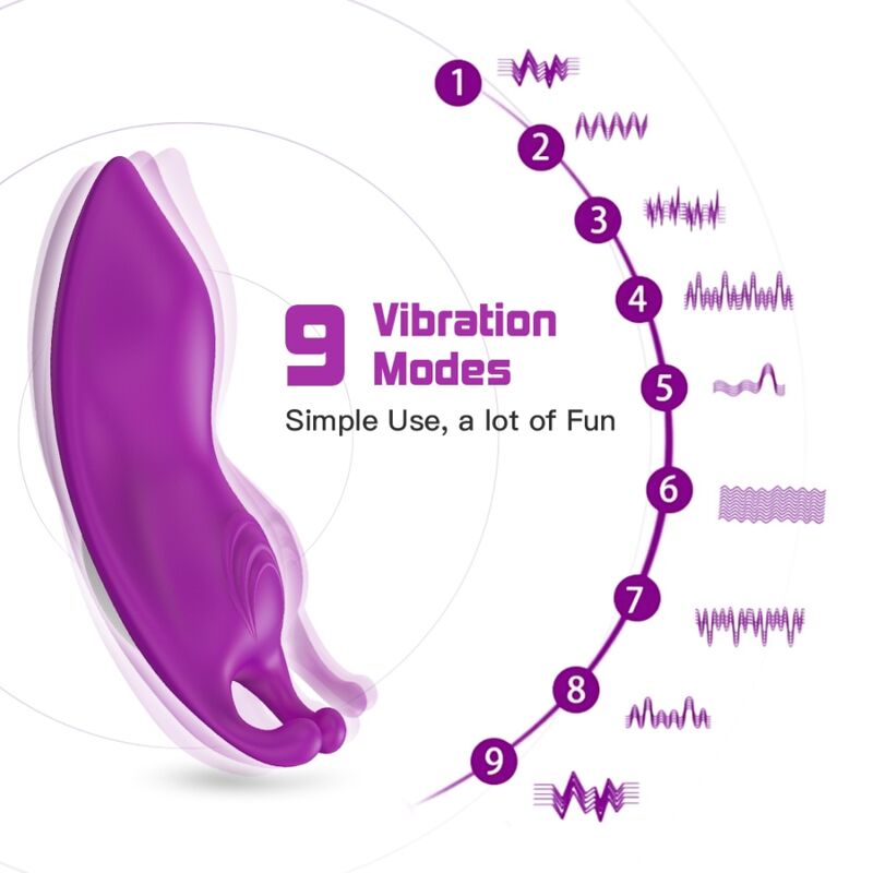 ARMONY HONEYBEE WEARABLE CALCAS VIBRADOR G SPOT CONTROLE REMOTO ROXO