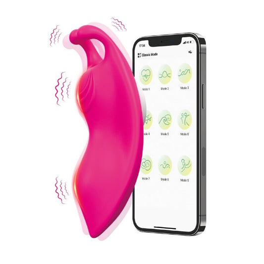 ARMONY HONEYBEE WEARABLE CALCAS VIBRADOR G SPOT FuCSIA APLICATIVO GRATUITO