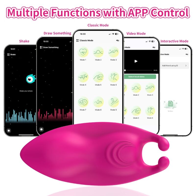 ARMONY HONEYBEE WEARABLE CALCAS VIBRADOR G SPOT FuCSIA APLICATIVO GRATUITO