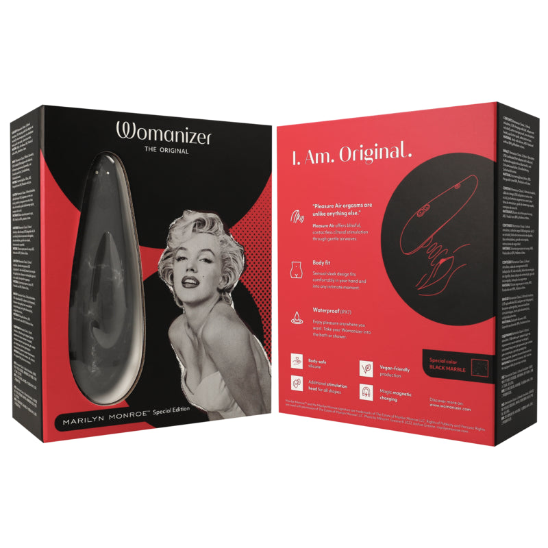 WOMANIZER MARILYN MONROE CLASSIC 2 CLITORAL STIMULATOR BLACK MARBLE