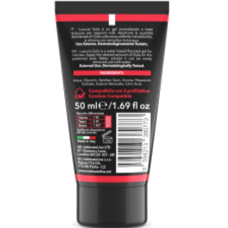 INTIMATELINE LUXURIA SEXO ORAL GEL SABOR MORANGO 50 ML