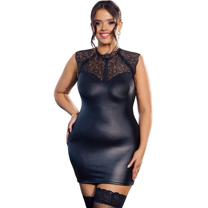 SUBBLIME VESTIDO SEXY DE COURO L XL