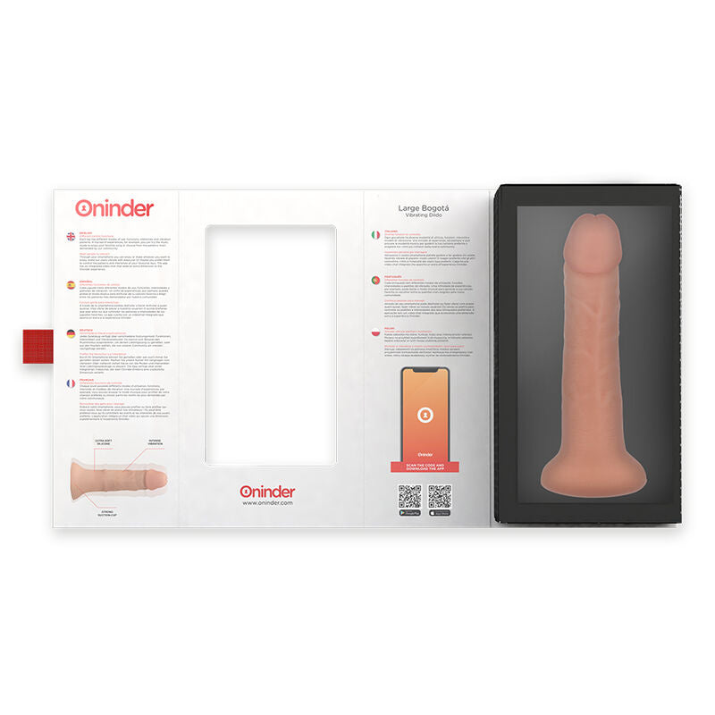 ONINDER GRANDE VIBRADOR BOGOTa DILDO 9 VELOCIDADES NATURAL 22 CM O 45 CM APLICATIVO GRATUITO