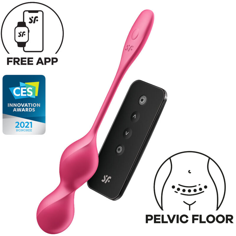 SATISFYER LOVE BIRDS 2 BOLAS DE KEGEL VIBRANTES APLICATIVO GRATUITO