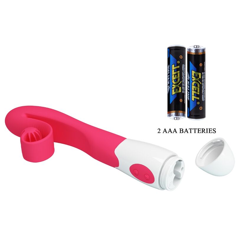 ROMANCE VIBRADOR E ESTIMULADOR 30 VELOCIDADES COR DE ROSA