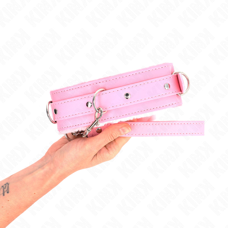 KINK COLAR COM TRELA 65 CM COM RESTRIaaES ROSA 36 42 CM X 55 CM