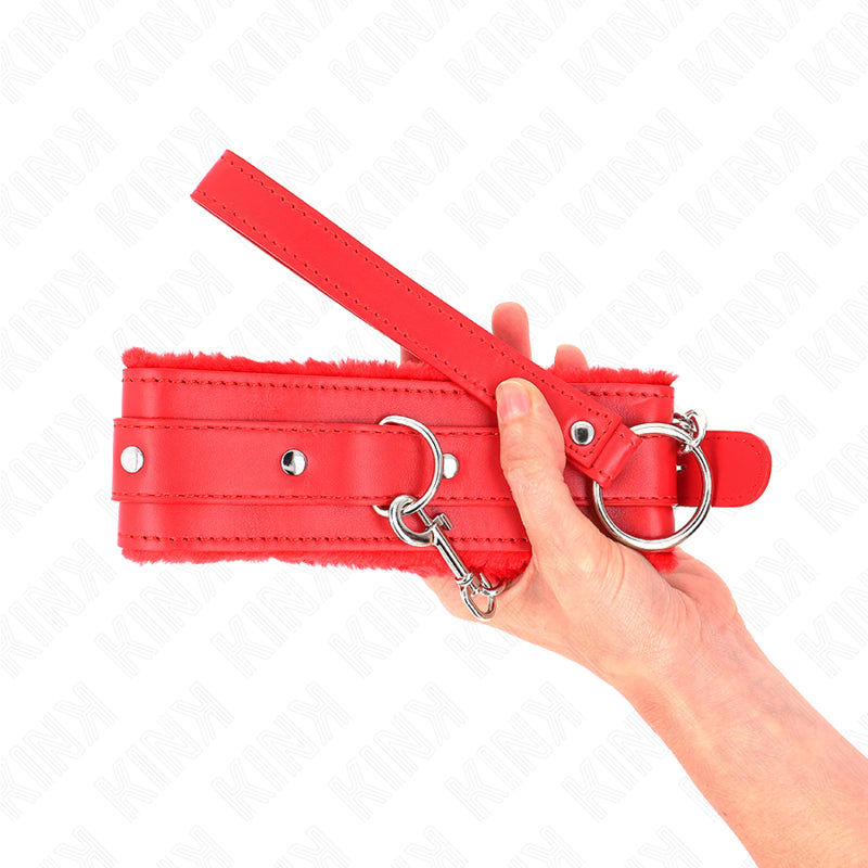 KINK COLAR COM TRELA 65 CM COM RESTRIaaES VERMELHO 36 42 CM X 55 CM