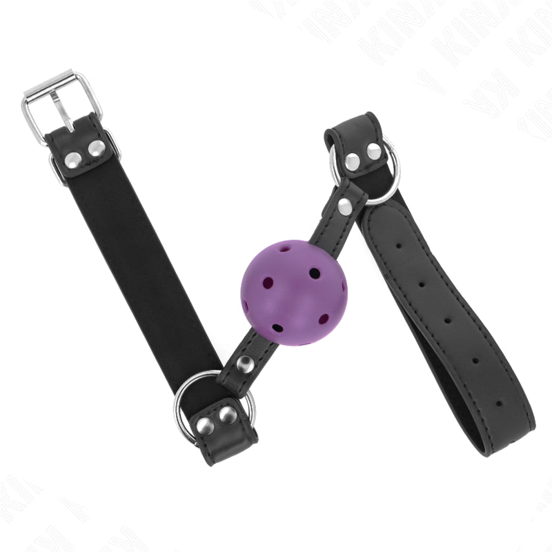 KINK BOLA RESPIRaVEL 4 CM MORDAaA COM REBITE DUPLO ROXO 625 x 25 CM AJUSTaVEL 42 58 CM