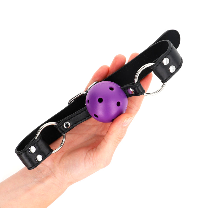 KINK BOLA RESPIRaVEL 4 CM MORDAaA COM REBITE DUPLO ROXO 625 x 25 CM AJUSTaVEL 42 58 CM