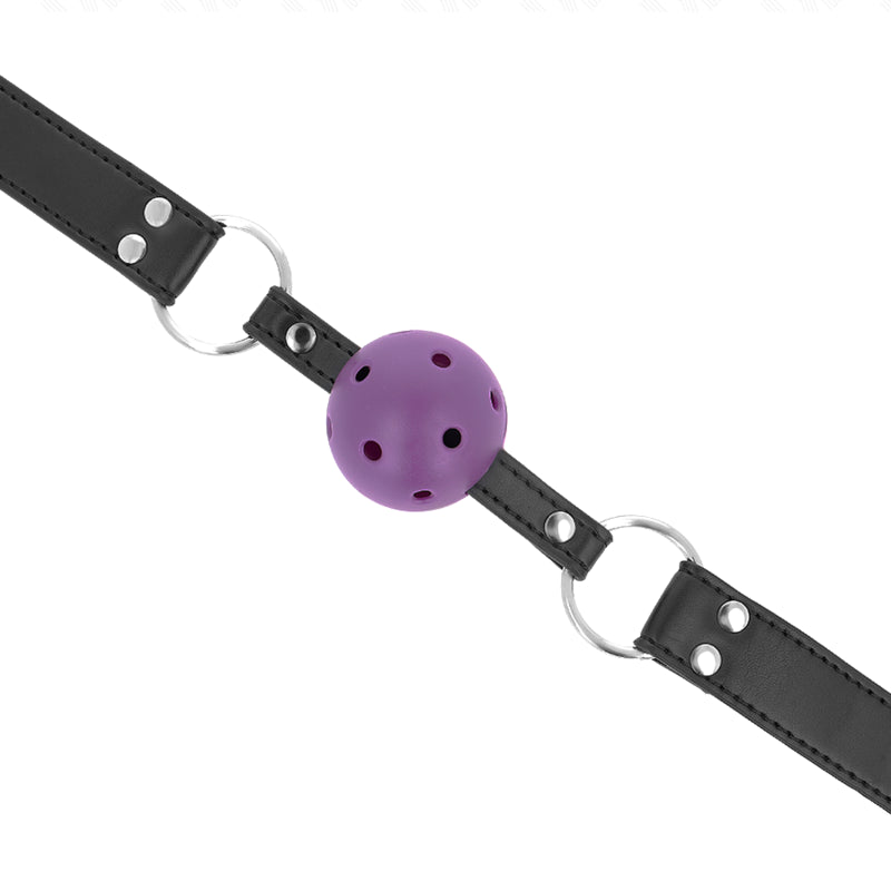 KINK BOLA RESPIRaVEL 4 CM MORDAaA COM REBITE DUPLO ROXO 625 x 25 CM AJUSTaVEL 42 58 CM