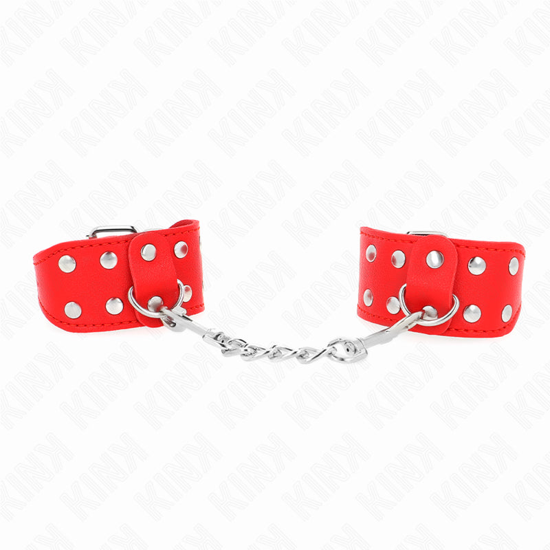 KINK PULSEIRAS COM LINHA DUPLA DE PREGOS AJUSTaVEIS VERMELHO