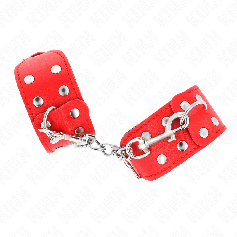 KINK PULSEIRAS COM LINHA DUPLA DE PREGOS AJUSTaVEIS VERMELHO