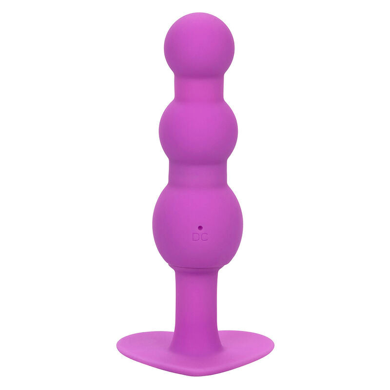 CALEXOTICS FIRST TIME PLUG ANAL SONDA TRIPLA DE CONTAS 10 VIBRAaaES ROXO