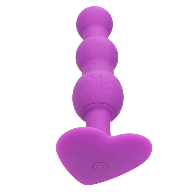 CALEXOTICS FIRST TIME PLUG ANAL SONDA TRIPLA DE CONTAS 10 VIBRAaaES ROXO