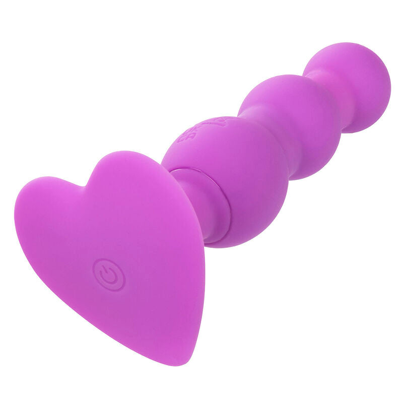 CALEXOTICS FIRST TIME PLUG ANAL SONDA TRIPLA DE CONTAS 10 VIBRAaaES ROXO