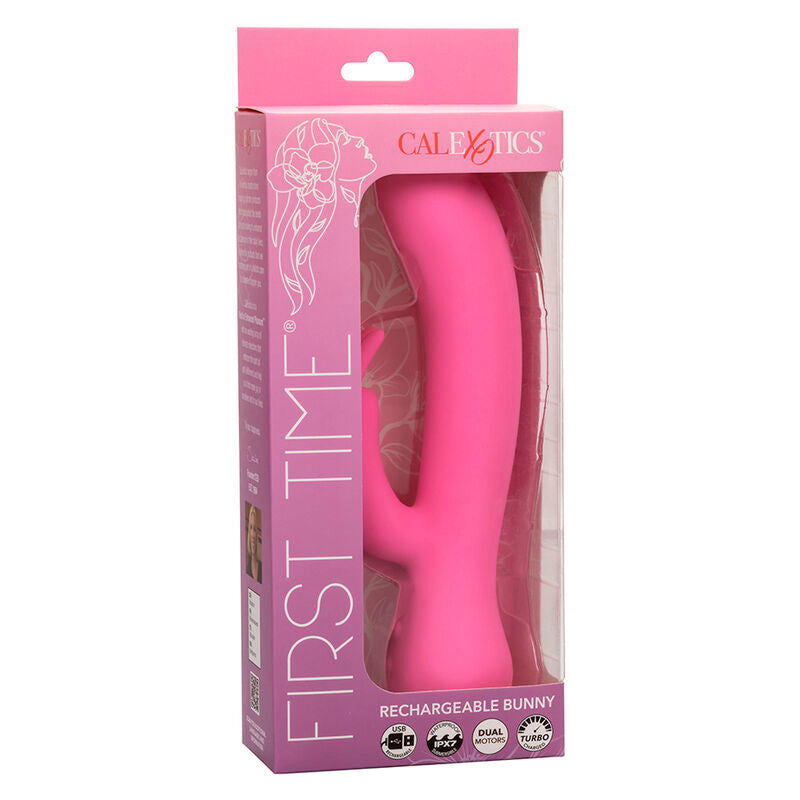 CALEXOTICS FIRST TIME VIBRADOR COELHO RECARREGaVEL ROSA