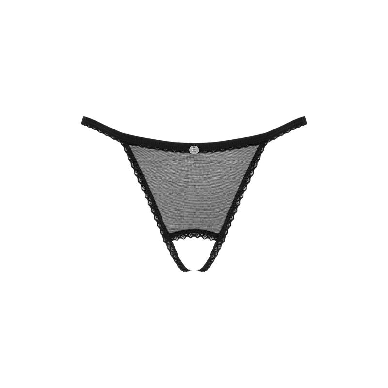 OBSESSIVE TANGA SEM CROTCHLESS CELIA NOIR M L