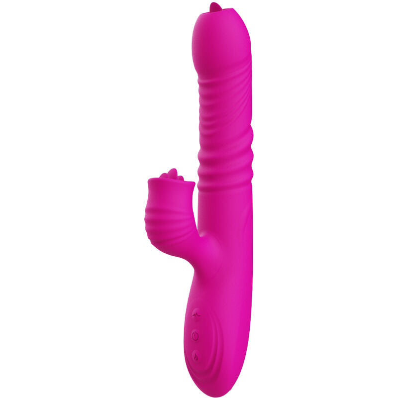 ARMONY FANNY MULTIFUNaaO VIBRADOR DE LaNGUA DUPLA FaCSIA EFEITO CALOR