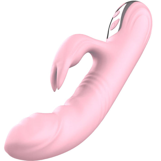 ARMONY VIBRADOR DE COELHO TOTALMENTE ROSA EFEITO DE CALOR