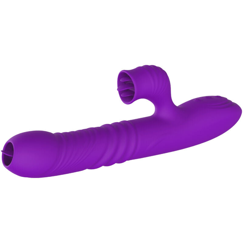 ARMONY VIBRADOR DE COELHO TOTALMENTE G SPOT COM EFEITO DE CALOR VIOLETA DE LaNGUA ESTIMULANTE