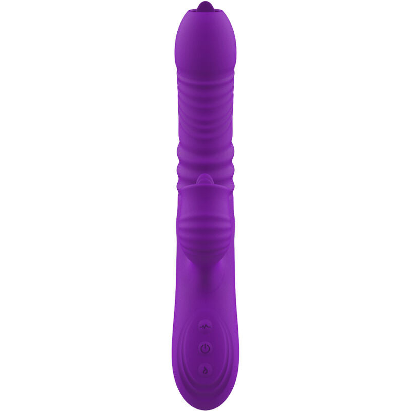 ARMONY VIBRADOR DE COELHO TOTALMENTE G SPOT COM EFEITO DE CALOR VIOLETA DE LaNGUA ESTIMULANTE