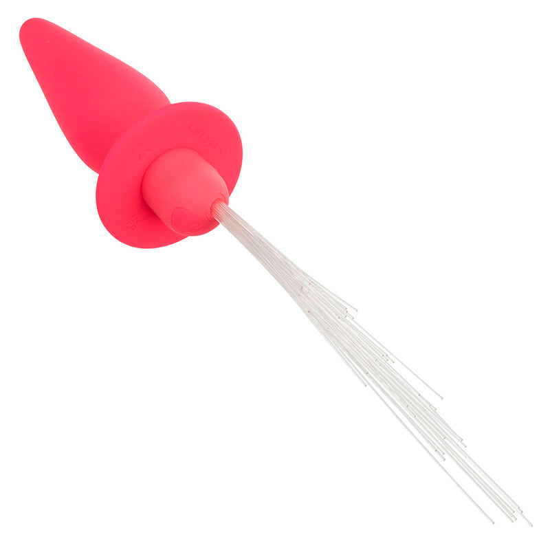 CALEXOTICS SOUTHERN LIGHTS LIGHT UP ANAL PLUG 10 VIBRAaaES SILICONE ROSA