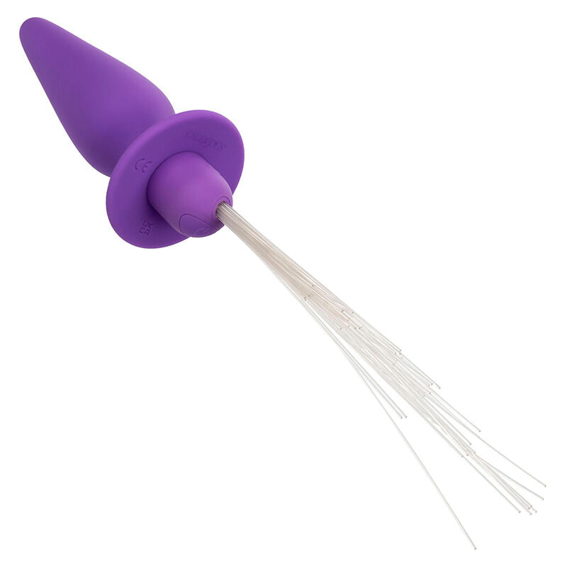 CALEXOTICS SOUTHERN LIGHTS LIGHT UP ANAL PLUG 10 VIBRAaaES SILICONE ROXO