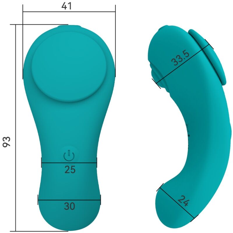 ARMONY PLEASURE PANTY VIBRADOR CONTROLE REMOTO 3 VELOCIDADES VERDE