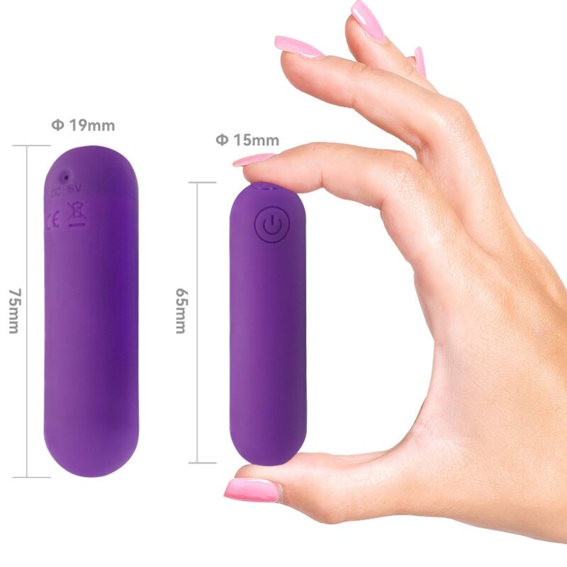 ARMONY SPLASH HAHA VIBRADOR BALA SILICONE 10 VIBRAaaES 75 X 19 CM ROXO