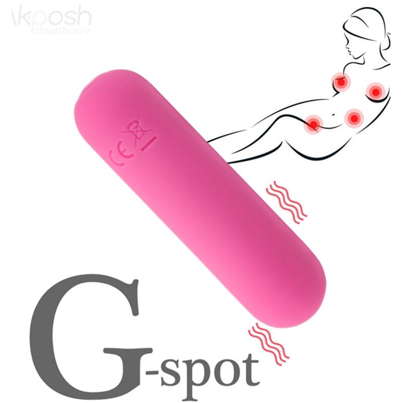 ARMONY SPLASH HAHA VIBRADOR BALA SILICONE 10 VIBRAaaES 75 X 19 CM ROSA