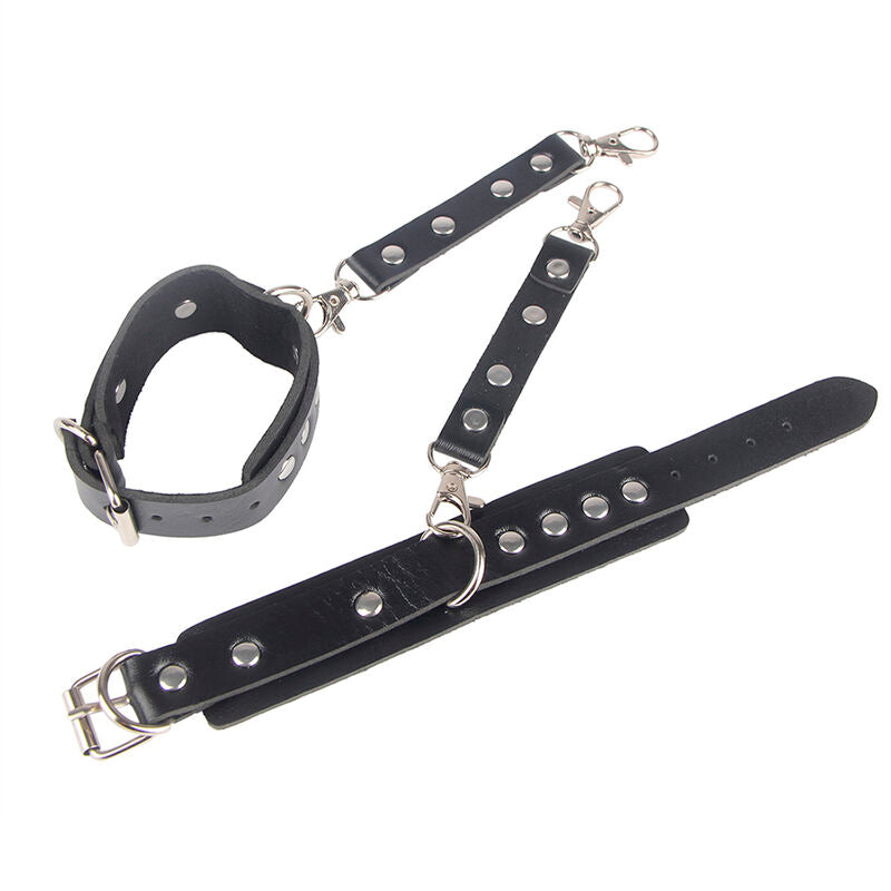 SUBBLIME 953690 ALGEMAS COM CINTO DE BONDAGE PRETO TAMANHO aNICO