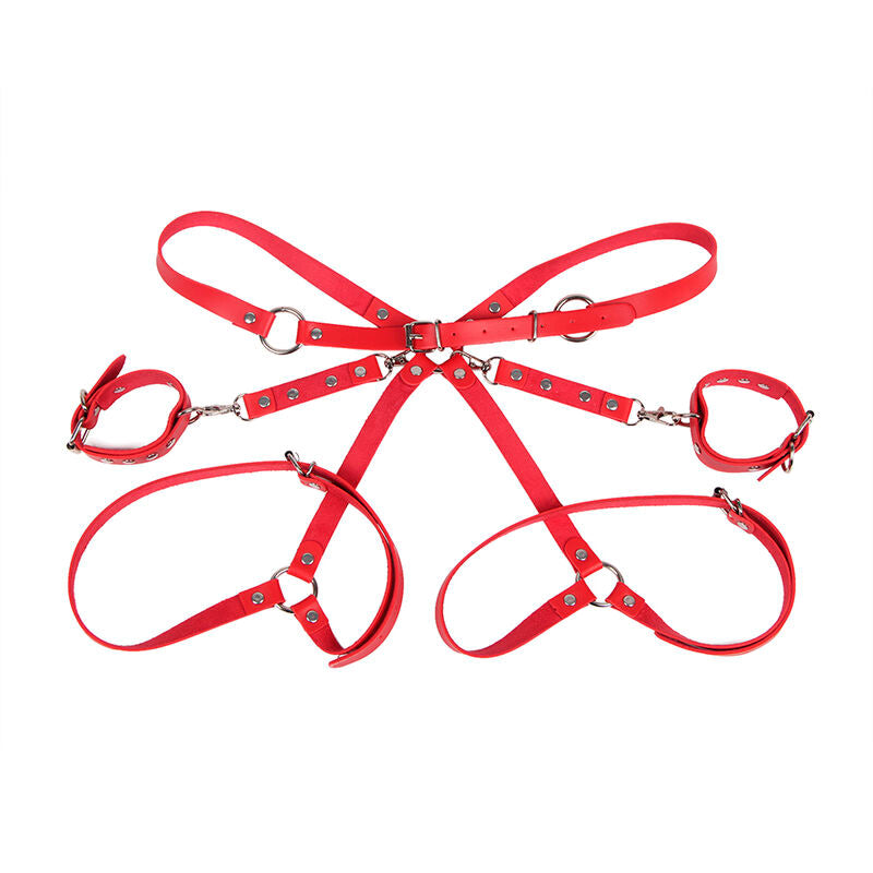 SUBBLIME 953706 ALGEMAS COM CINTO BONDAGE VERMELHO TAMANHO aNICO