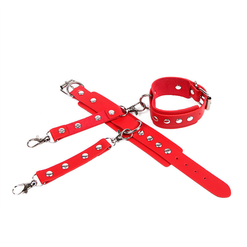 SUBBLIME 953706 ALGEMAS COM CINTO BONDAGE VERMELHO TAMANHO aNICO