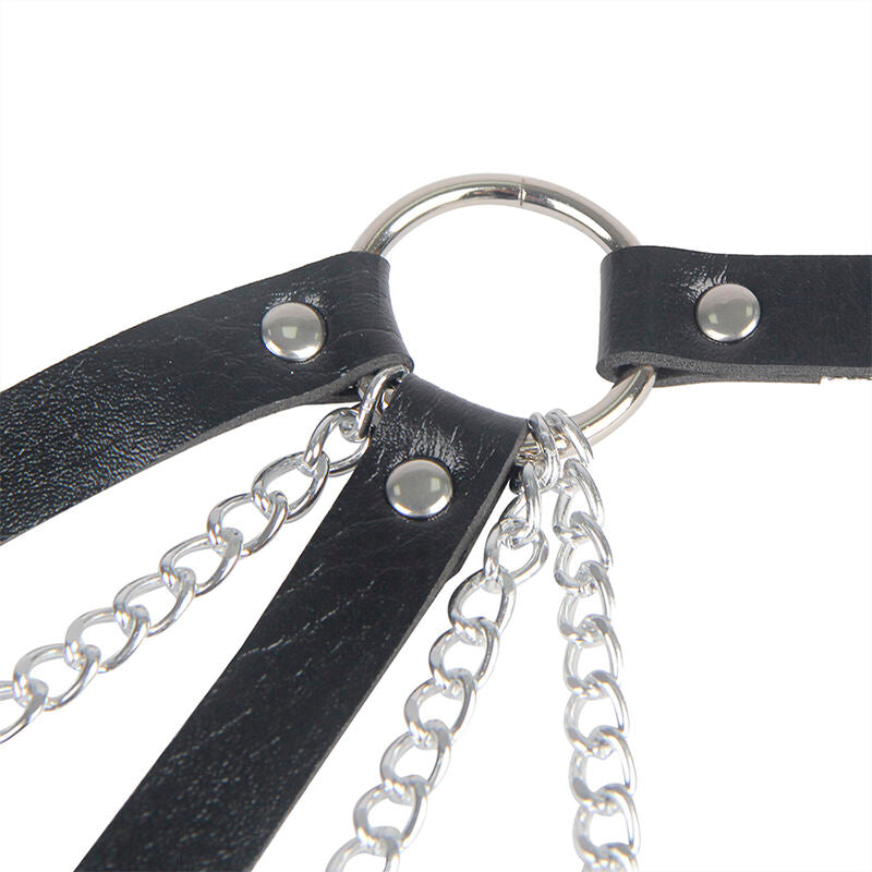 SUBBLIME 953713 PUNK BONDAGE CINTO FIVELA DE METAL PRETO TAMANHO aNICO