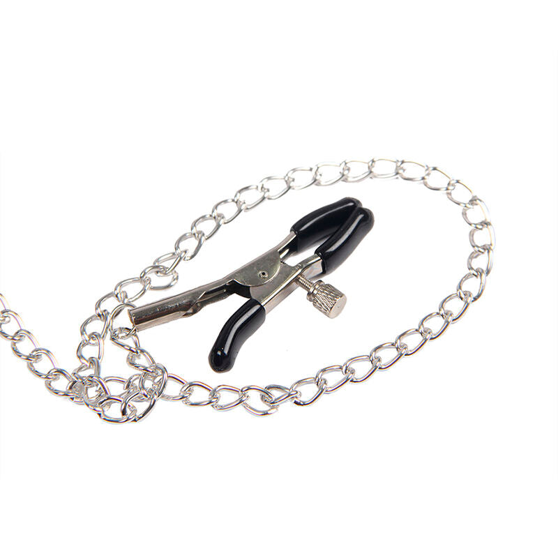 SUBBLIME 953720 BONDAGE COURO TIRAS BREAST CLAMPS PRETO TAMANHO aNICO