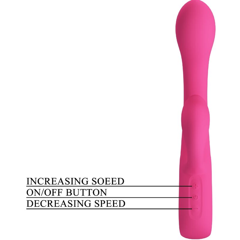 PRETTY LOVE FRITZ RABBIT VIBRADOR 12 VIBRAaaES ROSA