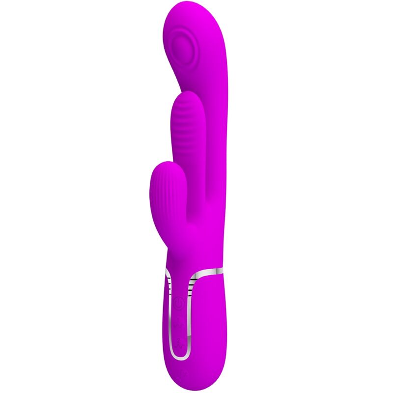 PRETTY LOVE SHANIA TRIPLE RABBIT VIBRADOR MULTIFUNCIONAL ROSA